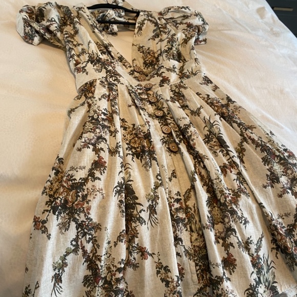 NWT Agua Bendita Menta Papier Sundress with Bow Back - Picture 2 of 8